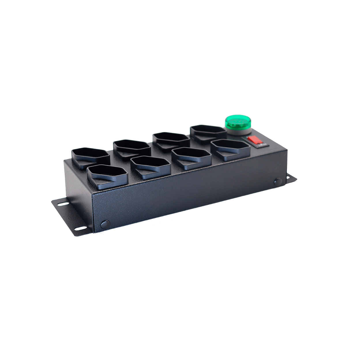 Imagem do FILTRO DE LINHA METALICO COM VOLTIMETRO DIGITAL 8 TOMADAS