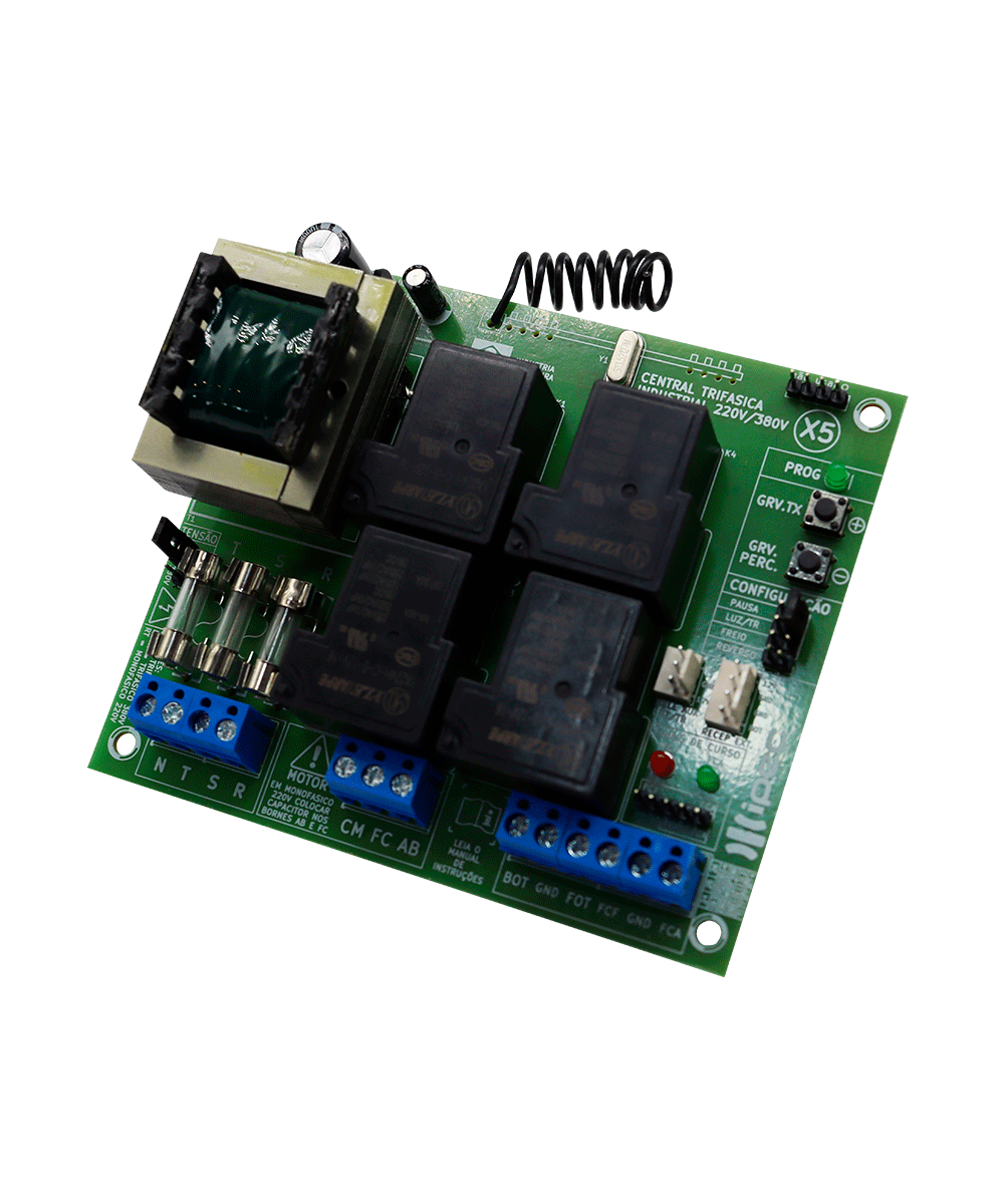 Imagem do CENTRAL X5 TRIFÁSICA INDUSTRIAL  220V/380V - REV:2487